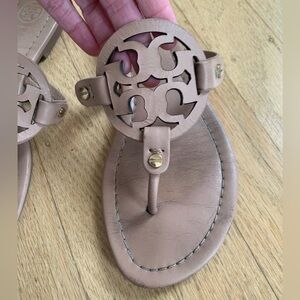 Tory Burch Miller sandals size 7.5 nude neutral